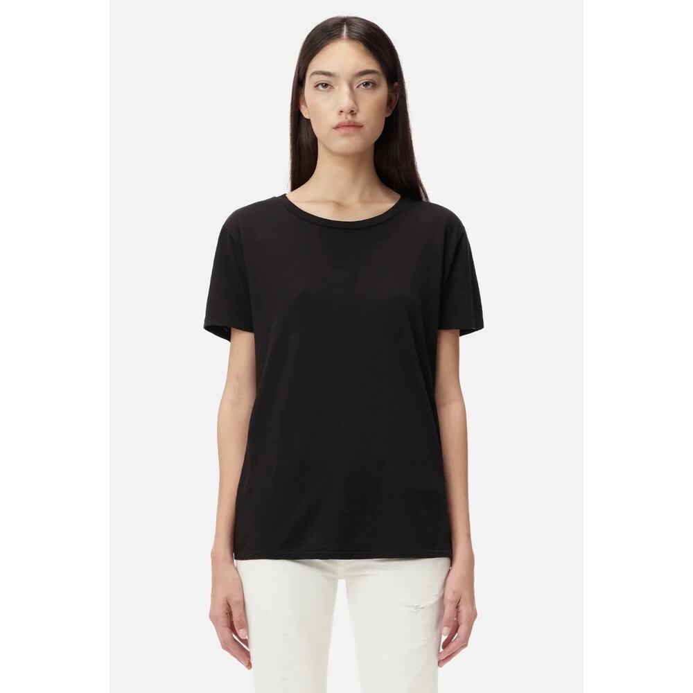 John Elliott Women’s Relaxed Jersey Tee Shirt Black Size 3 (Large)